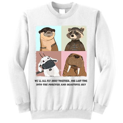 Lylla Rocket Floor Teefs Into The Forever And Beautiful Sky Rock Sweatshirt