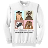 Lylla Rocket Floor Teefs Into The Forever And Beautiful Sky Rock Sweatshirt