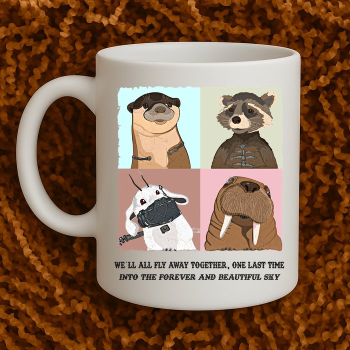 Lylla Rocket Floor Teefs Into The Forever And Beautiful Sky Rock Mug