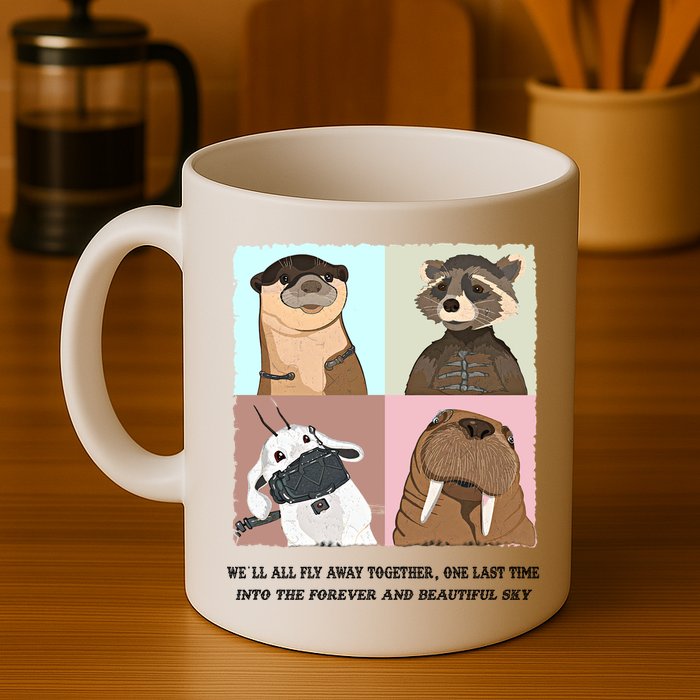 Lylla Rocket Floor Teefs Into The Forever And Beautiful Sky Rock Mug