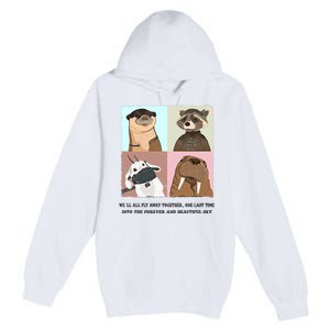 Lylla Rocket Floor Teefs Into The Forever And Beautiful Sky Rock Premium Pullover Hoodie