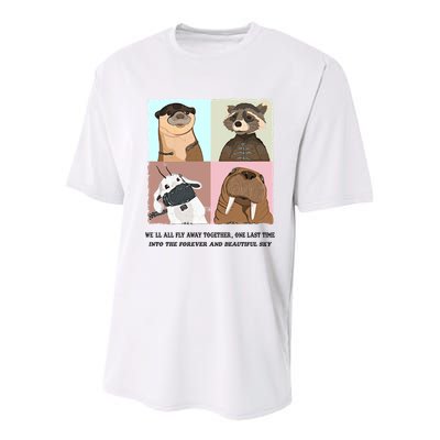 Lylla Rocket Floor Teefs Into The Forever And Beautiful Sky Rock Youth Performance Sprint T-Shirt