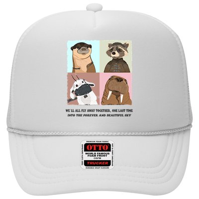 Lylla Rocket Floor Teefs Into The Forever And Beautiful Sky Rock Trucker Hat