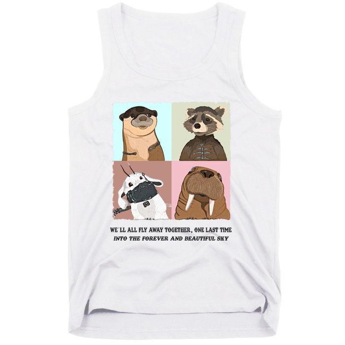 Lylla Rocket Floor Teefs Into The Forever And Beautiful Sky Rock Tank Top