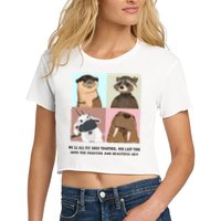 Lylla Rocket Floor Teefs Into The Forever And Beautiful Sky Rock Crop Top