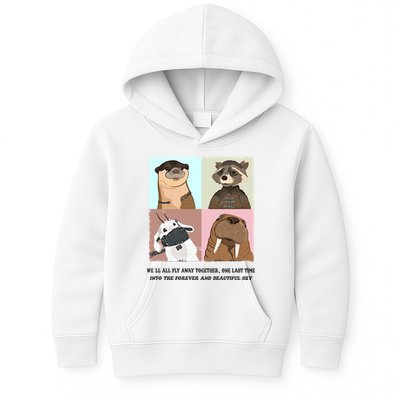 Lylla Rocket Floor Teefs Into The Forever And Beautiful Sky Rock Kids Hoodie