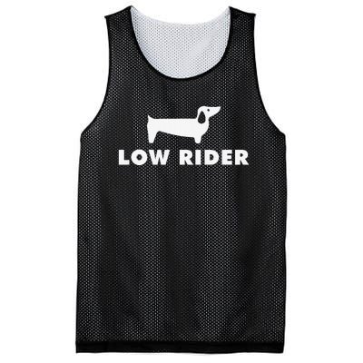 Low Rider Funny Dachshund Dog Mesh Reversible Basketball Jersey Tank