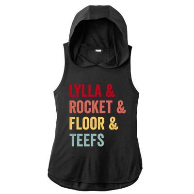 Lylla & Rocket & Floor & Teefs Ladies PosiCharge Tri-Blend Wicking Draft Hoodie Tank