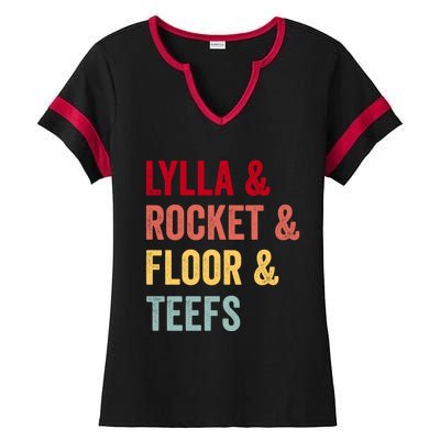 Lylla & Rocket & Floor & Teefs Ladies Halftime Notch Neck Tee