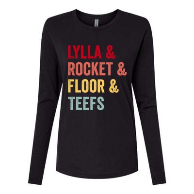 Lylla & Rocket & Floor & Teefs Womens Cotton Relaxed Long Sleeve T-Shirt