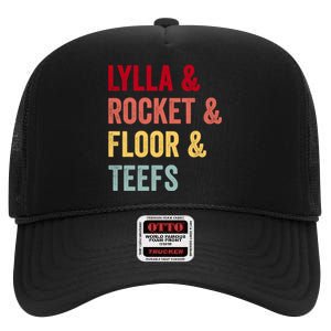 Lylla & Rocket & Floor & Teefs High Crown Mesh Back Trucker Hat