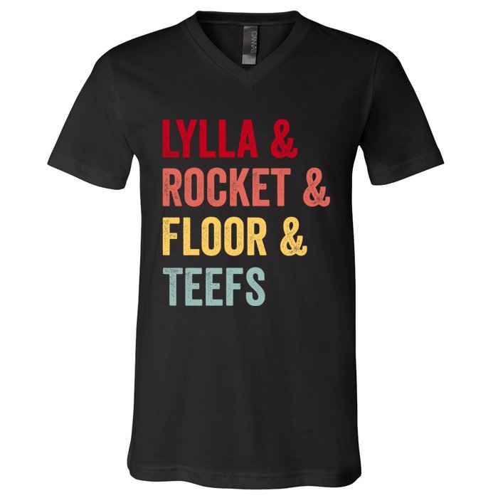 Lylla & Rocket & Floor & Teefs V-Neck T-Shirt