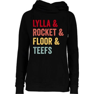 Lylla & Rocket & Floor & Teefs Womens Funnel Neck Pullover Hood