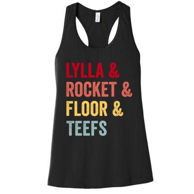 Lylla & Rocket & Floor & Teefs Women's Racerback Tank