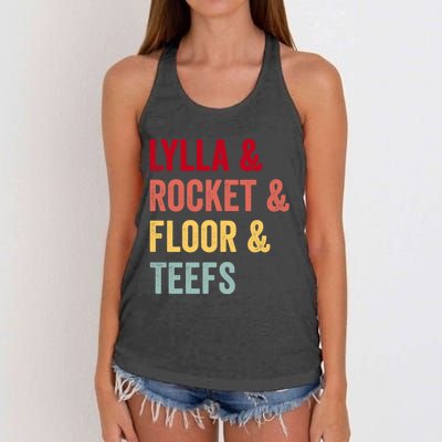 Lylla & Rocket & Floor & Teefs Women's Knotted Racerback Tank