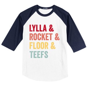 Lylla & Rocket & Floor & Teefs Baseball Sleeve Shirt