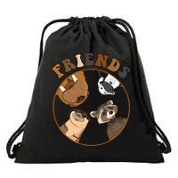 Lylla Rocket Floor Teefs Into The Forever And Beautiful Sky Rocket Drawstring Bag