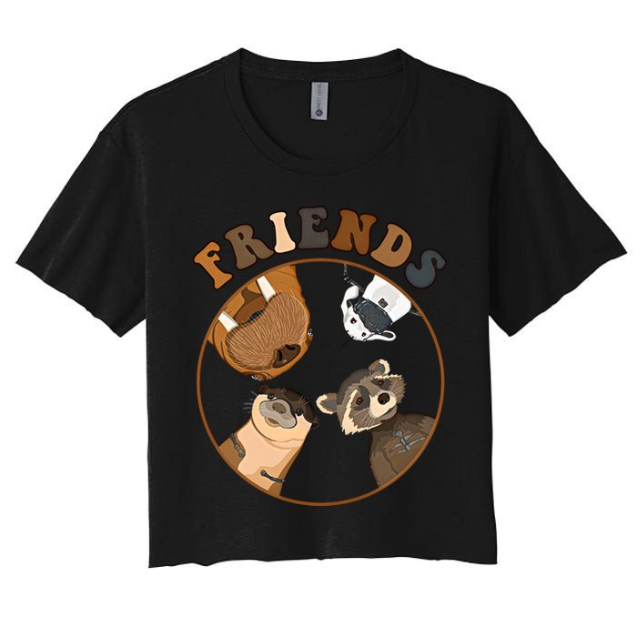 Lylla Rocket Floor Teefs Into The Forever And Beautiful Sky Rocket Crop Top