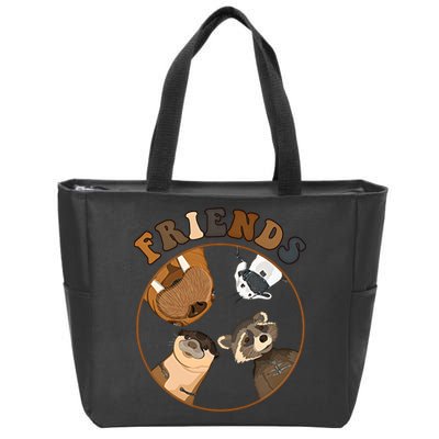 Lylla Rocket Floor Teefs Into The Forever And Beautiful Sky Rocket Zip Tote Bag