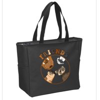 Lylla Rocket Floor Teefs Into The Forever And Beautiful Sky Rocket Zip Tote Bag