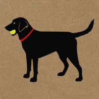 Labrador Retriever Fetch Black Lab Play Ball Cotton Canvas Backpack