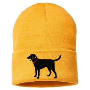 Labrador Retriever Fetch Black Lab Play Ball Sustainable Knit Beanie