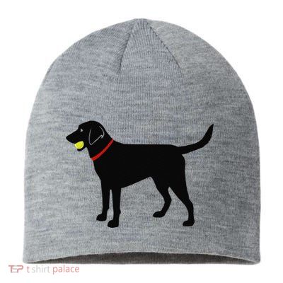 Labrador Retriever Fetch Black Lab Play Ball Sustainable Beanie