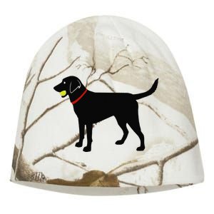 Labrador Retriever Fetch Black Lab Play Ball Kati - Camo Knit Beanie