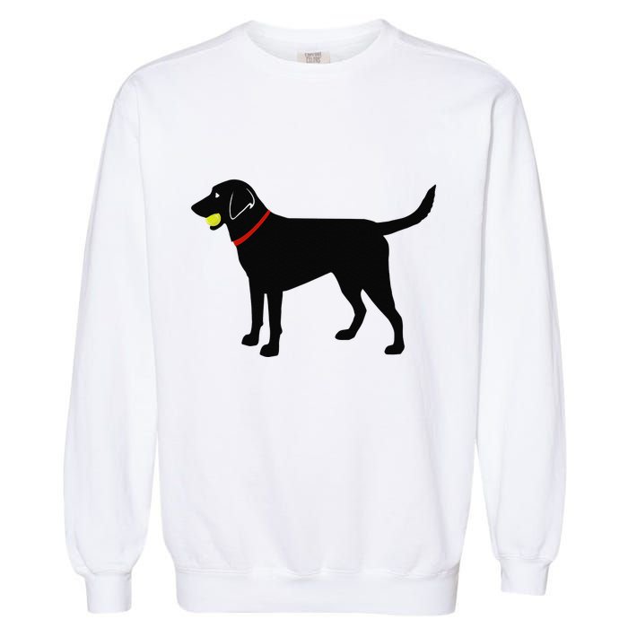 Labrador Retriever Fetch Black Lab Play Ball Garment-Dyed Sweatshirt