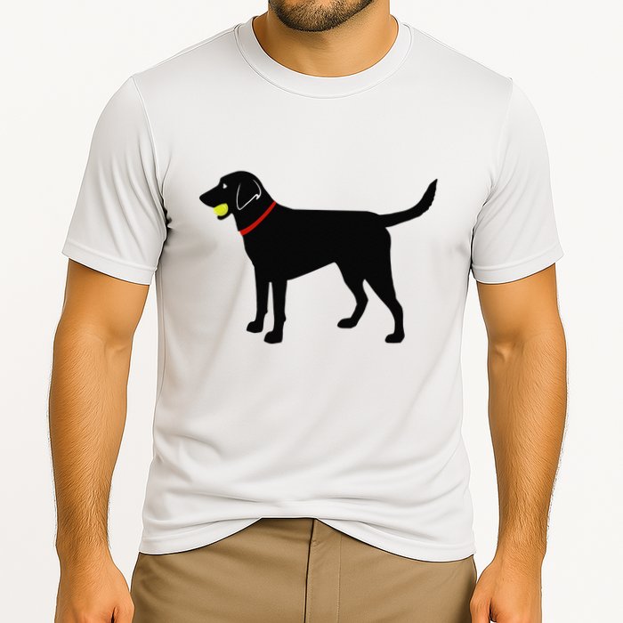 Labrador Retriever Fetch Black Lab Play Ball Performance Shirt