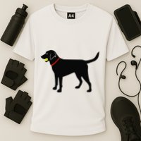 Labrador Retriever Fetch Black Lab Play Ball Performance Shirt