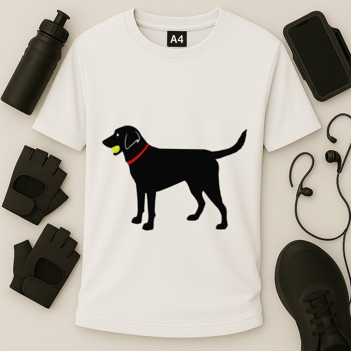 Labrador Retriever Fetch Black Lab Play Ball Performance Shirt