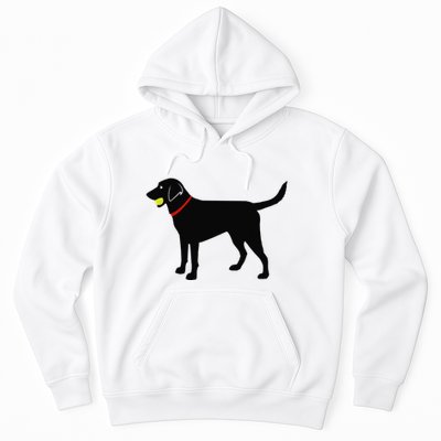 Labrador Retriever Fetch Black Lab Play Ball Hoodie