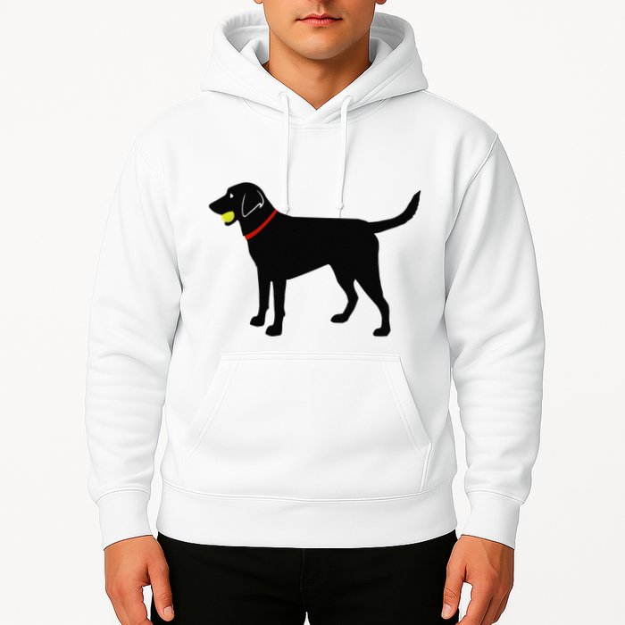 Labrador Retriever Fetch Black Lab Play Ball Hoodie