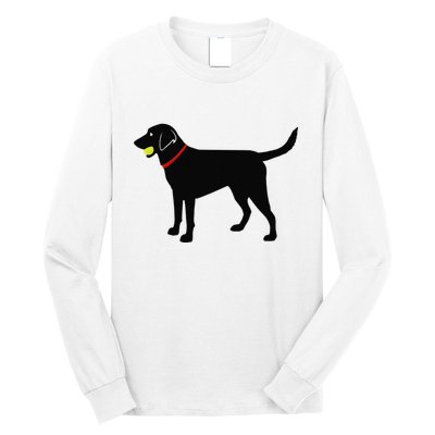 Labrador Retriever Fetch Black Lab Play Ball Long Sleeve Shirt