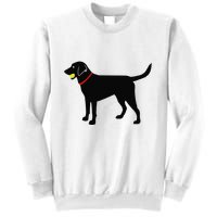 Labrador Retriever Fetch Black Lab Play Ball Sweatshirt