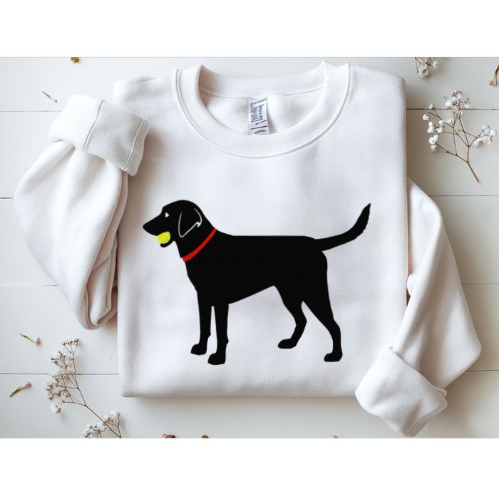 Labrador Retriever Fetch Black Lab Play Ball Sweatshirt