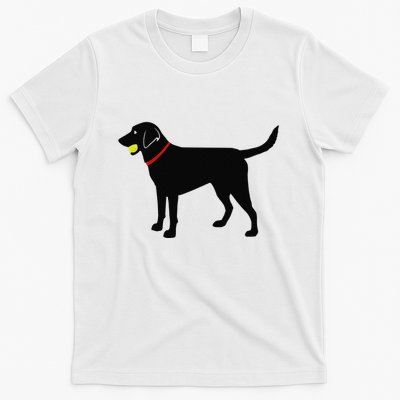 Labrador Retriever Fetch Black Lab Play Ball T-Shirt