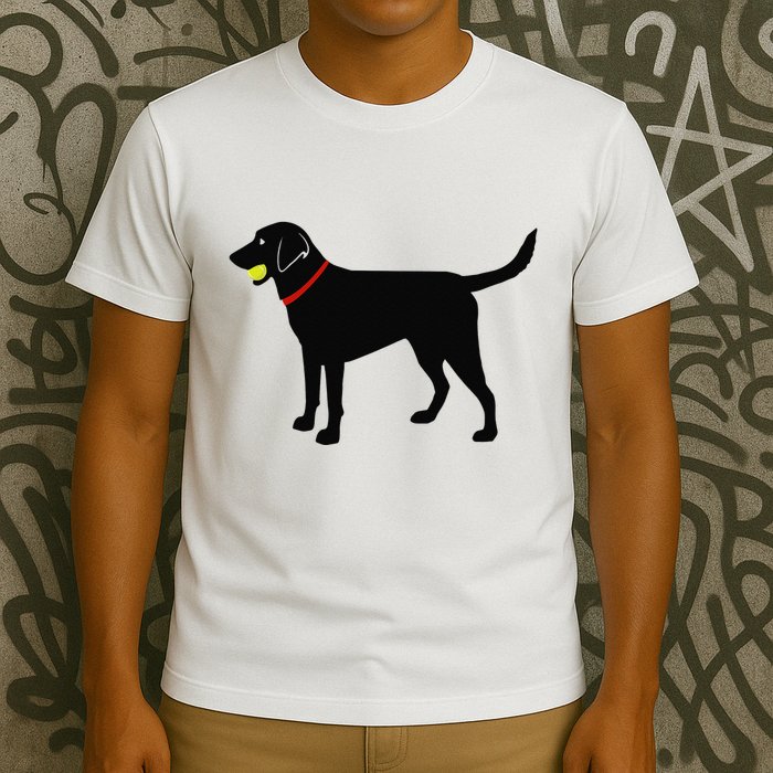 Labrador Retriever Fetch Black Lab Play Ball T-Shirt