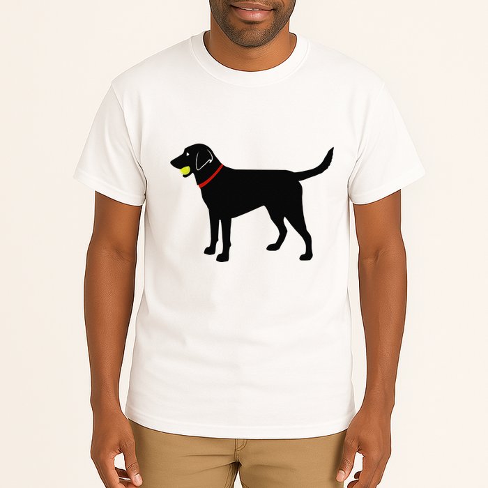 Labrador Retriever Fetch Black Lab Play Ball Tall T-Shirt