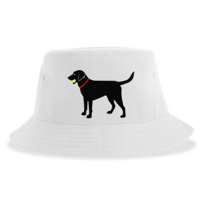Labrador Retriever Fetch Black Lab Play Ball Sustainable Bucket Hat