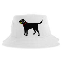 Labrador Retriever Fetch Black Lab Play Ball Sustainable Bucket Hat