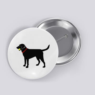 Labrador Retriever Fetch Black Lab Play Ball Button
