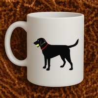 Labrador Retriever Fetch Black Lab Play Ball Mug