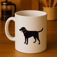 Labrador Retriever Fetch Black Lab Play Ball Mug