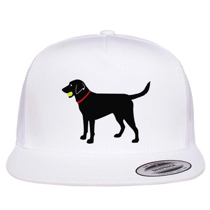 Labrador Retriever Fetch Black Lab Play Ball Flatbill Hat