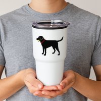 Labrador Retriever Fetch Black Lab Play Ball Tumbler