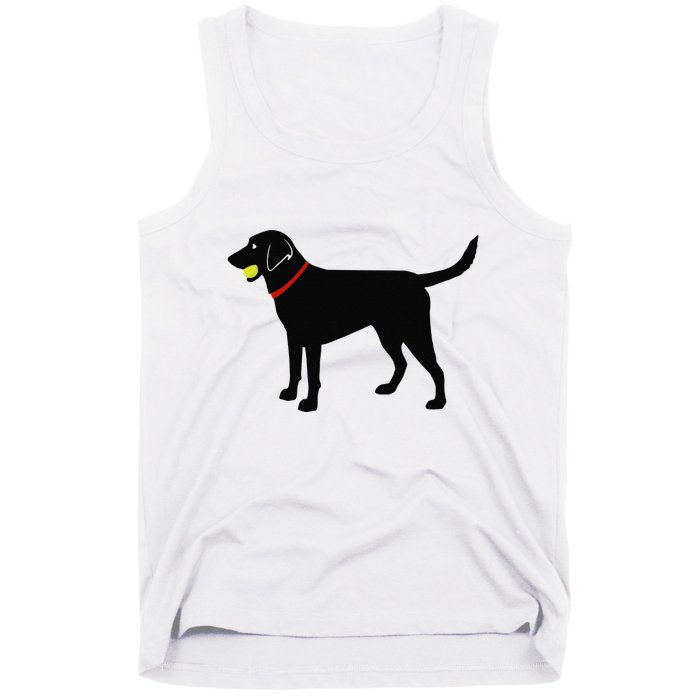 Labrador Retriever Fetch Black Lab Play Ball Tank Top