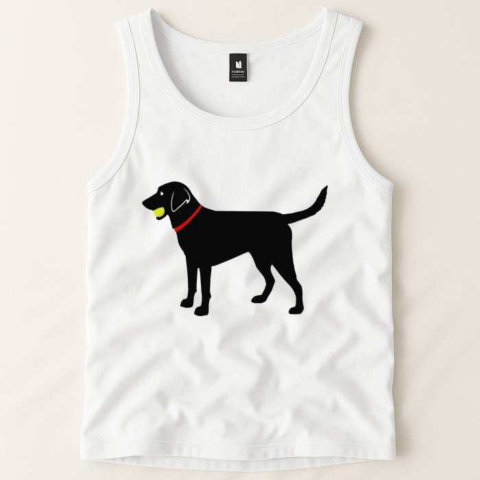 Labrador Retriever Fetch Black Lab Play Ball Tank Top