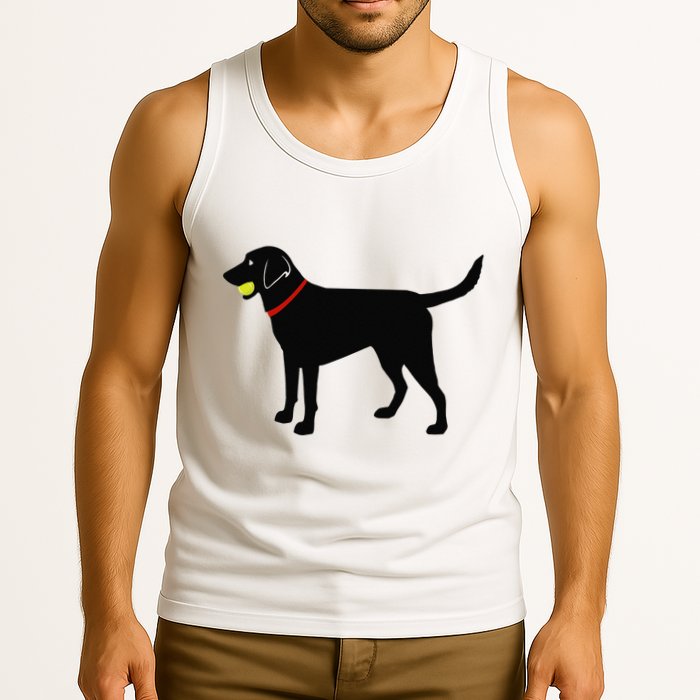 Labrador Retriever Fetch Black Lab Play Ball Tank Top